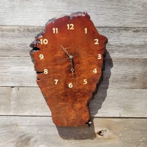 Redwood Burl Wall Clock