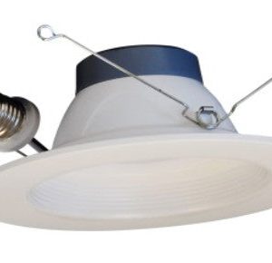 5/6" LED Downlight White Baffle 12 watts