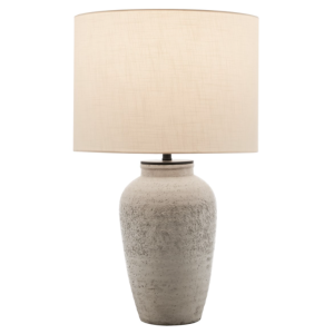Beige Ceramic Outdoor Table Lamp