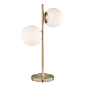 Gold Dual Globe Arm Table Lamp