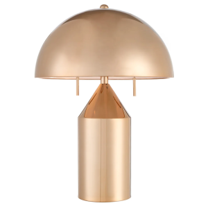 Rose Gold Dome Shade Table Lamp